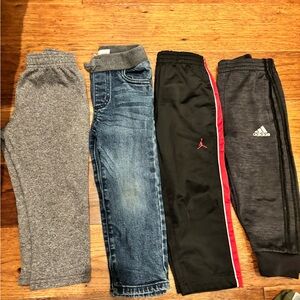 Boys 2T pants bundle under armour adidas Jordan Tucker and Tate